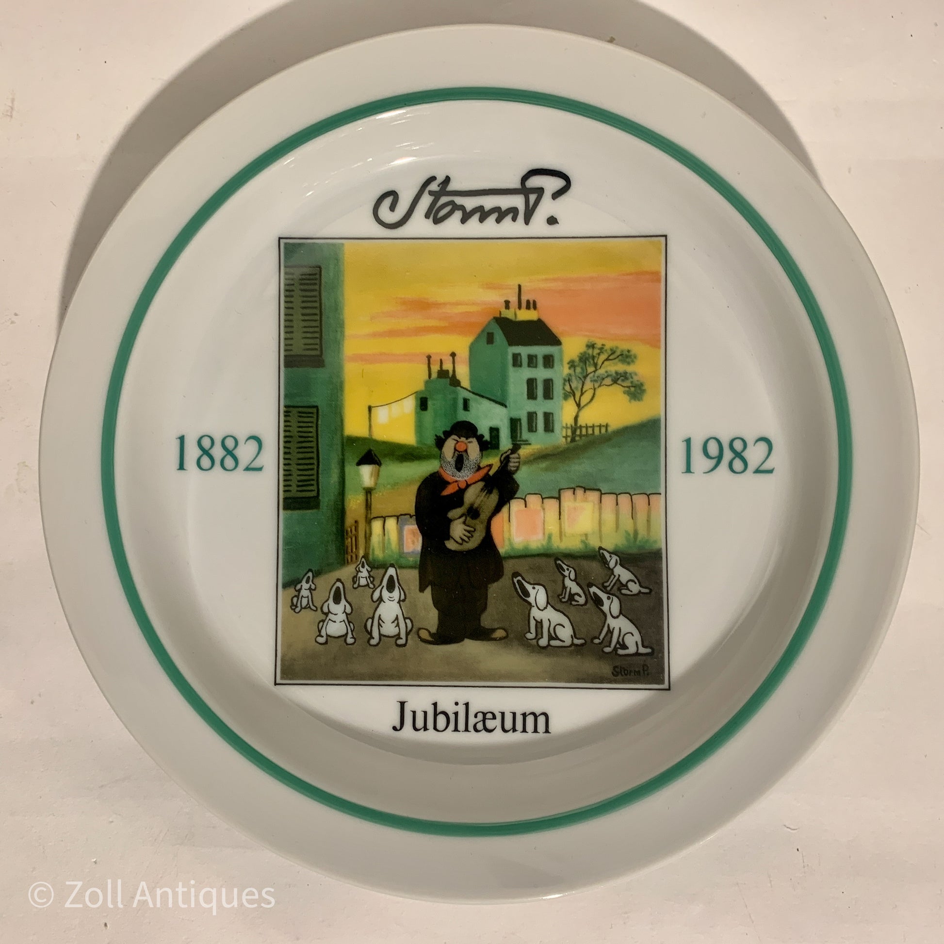 Storm P. 100 års jubilæum platte, Royal Copenhagen