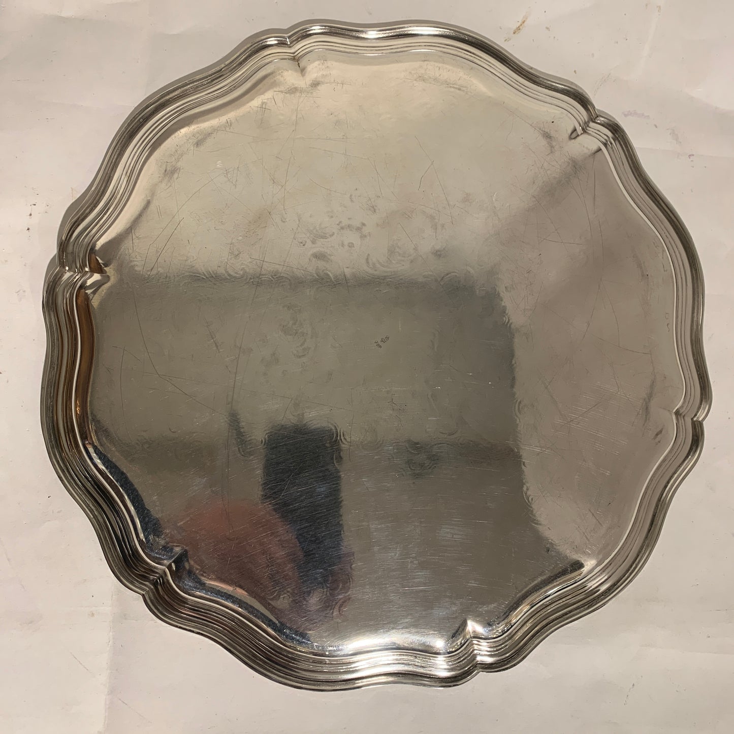 Ældre sølvbelagt bakke