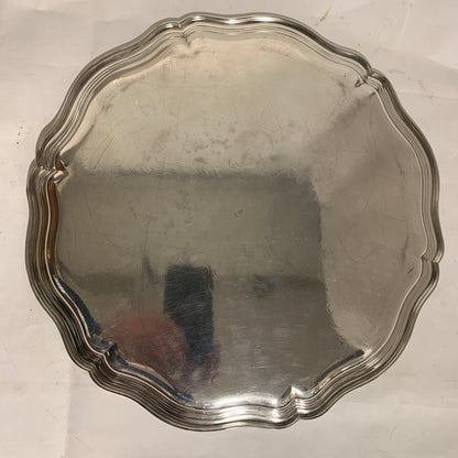 Ældre sølvbelagt bakke