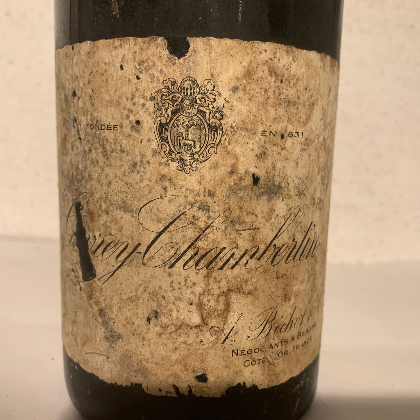 Gevrey-Chambertin 1933 vintage Burgundy red wine