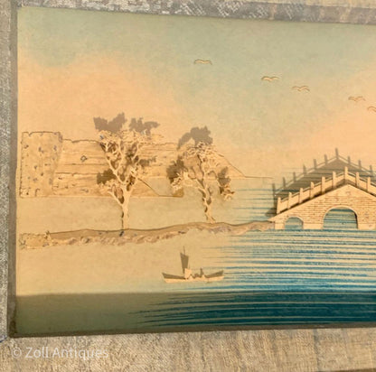 Kinesisk Ding Su Ing wooden drawing