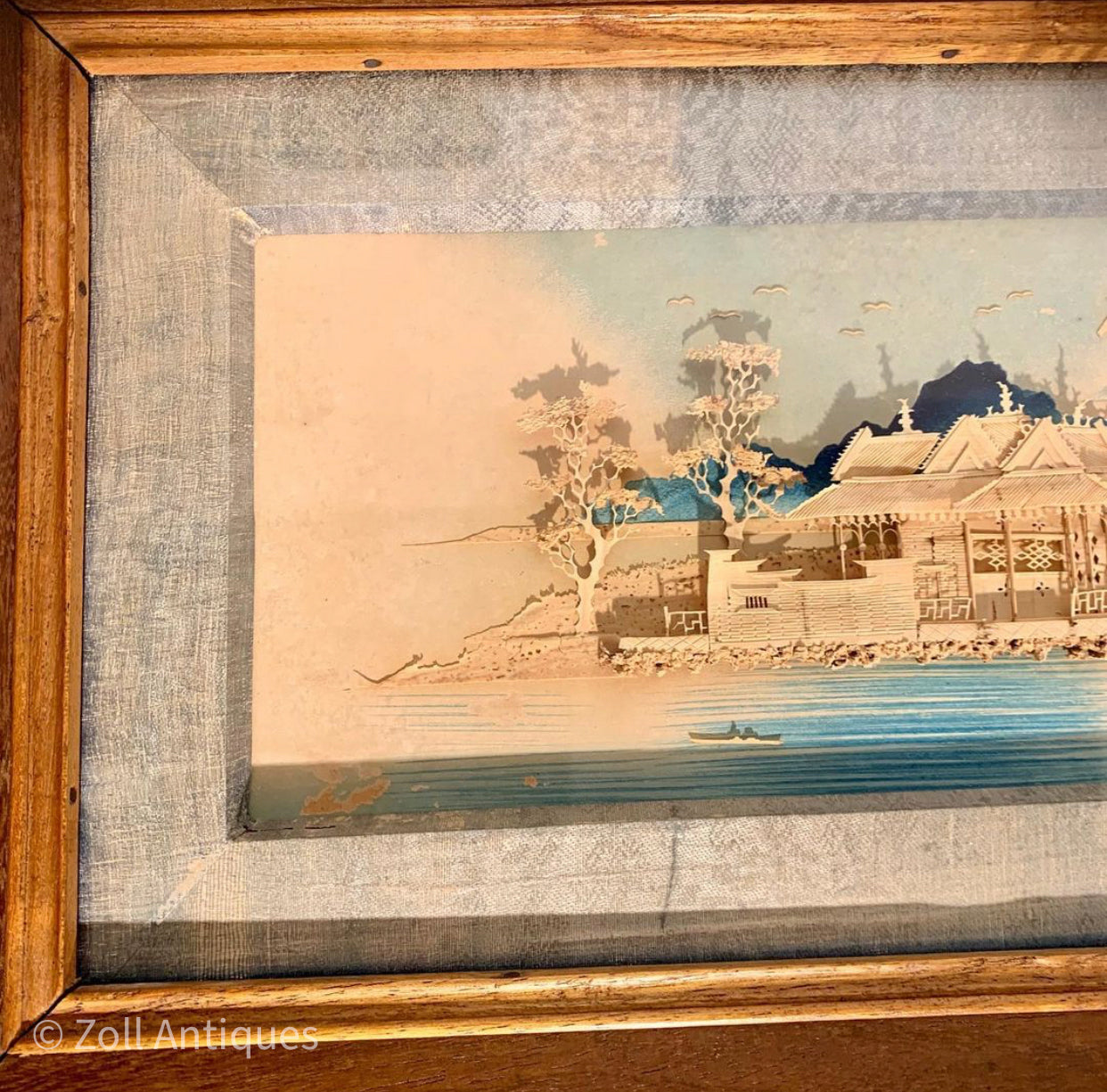 Kinesisk Ding Su Ing wooden drawing