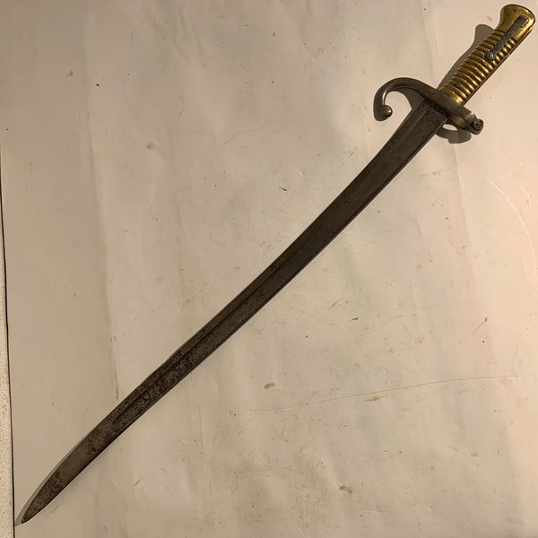 Fransk M1866 Chassepot sværd bajonet