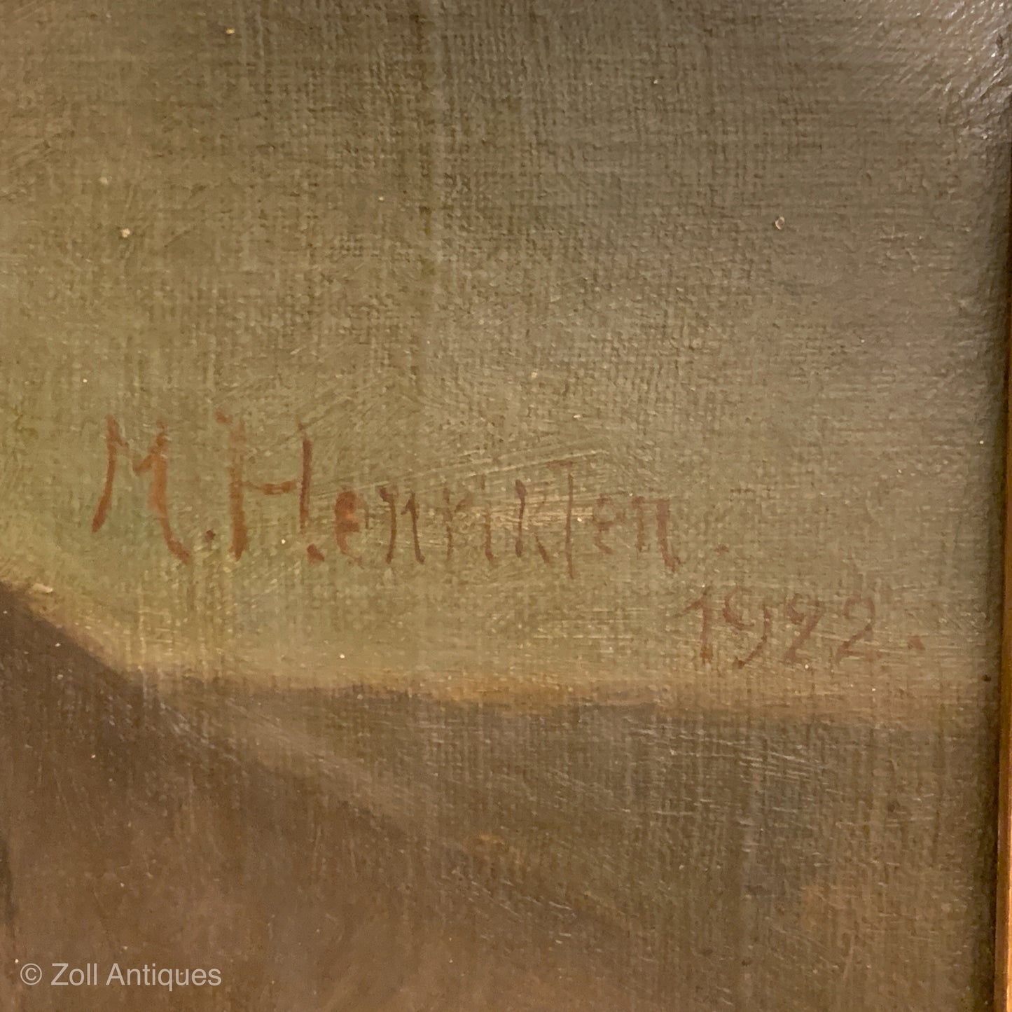 Mads Henriksen (1853-1940) Oliemaleri