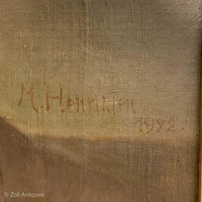 Mads Henriksen (1853-1940) Oliemaleri