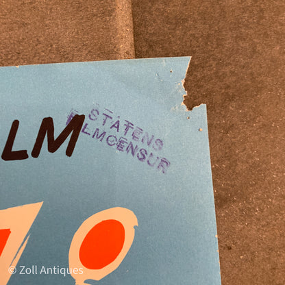 Original Danish Peter Alexander movie poster, from the 1950s.