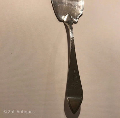 Hans Jacob Møller f.1778. Sølv Fiske Spatel.