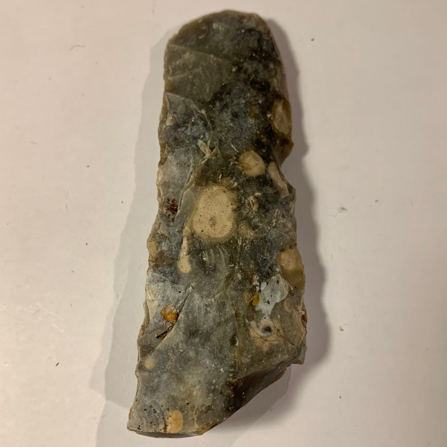 Dansk oldsag. Håndtag fra flint Dolk. Dolktid : 2400-1800 F.Kr