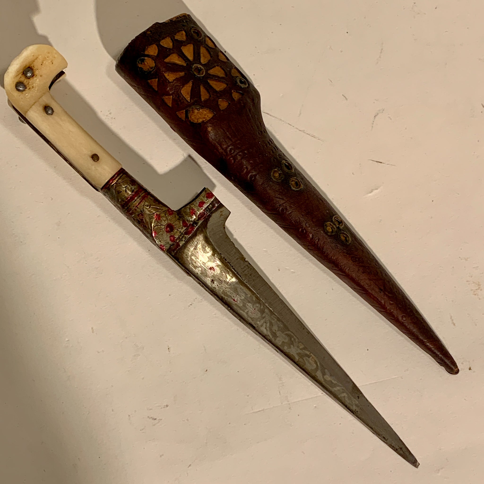 Antik Khyber Choora kniv, Afghanistan. Fra 1800 tallet.