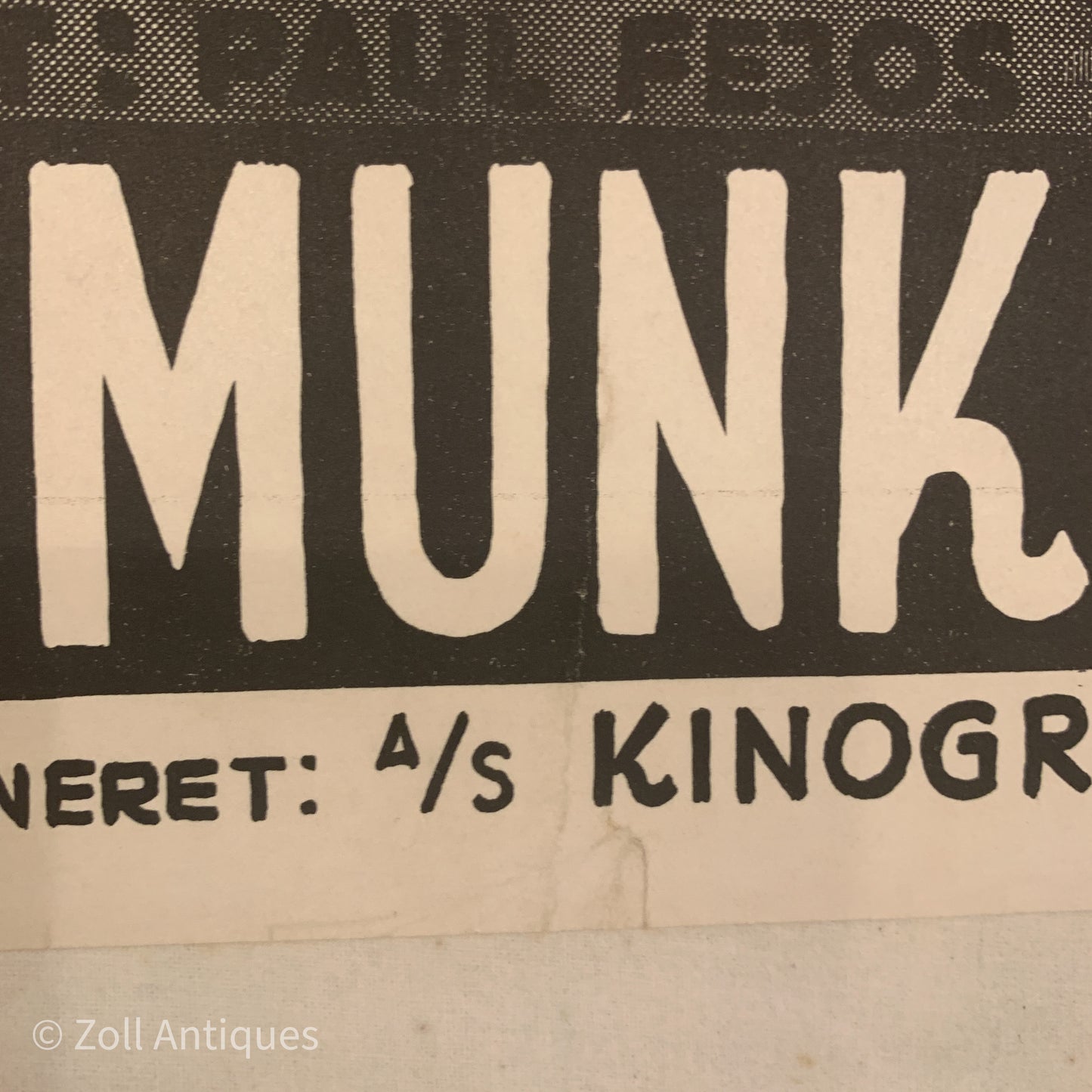 Original dansk Bodil Ipsen film plakat, fra 1930érne.