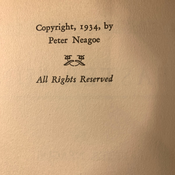 Peter Neagoe, Easter Sun, 1934, 1.Udgave, 1.Oplag. Ældre Amerikansk bog.