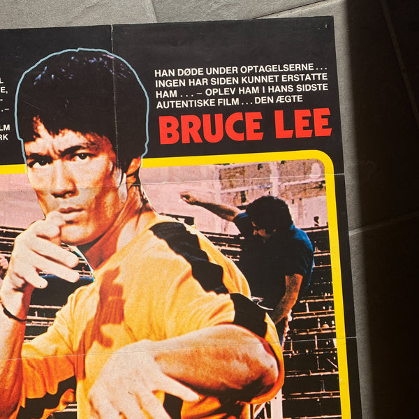 Original dansk Leg med døden Bruce Lee film plakat fra 1978
