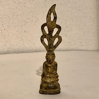 Phra Chian Rung buddha i forgyldt bronze, Thailand, fra 1800 tallet