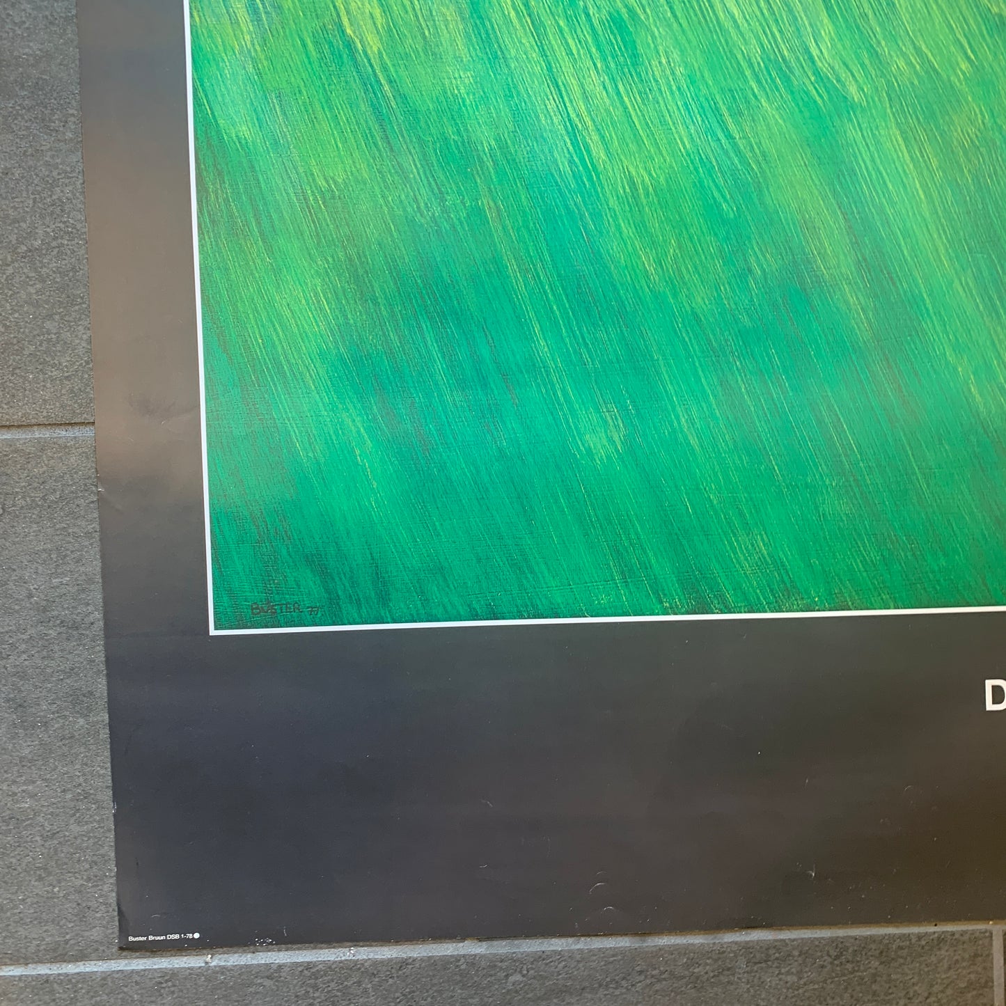 Buster Bruun, vintage DSB poster, from 1977/1978