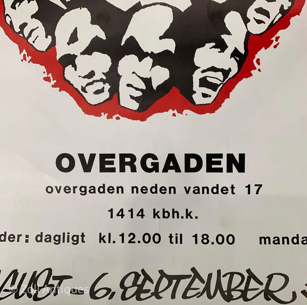 Original 1987 Graffiti galleri Ovengaden plakat