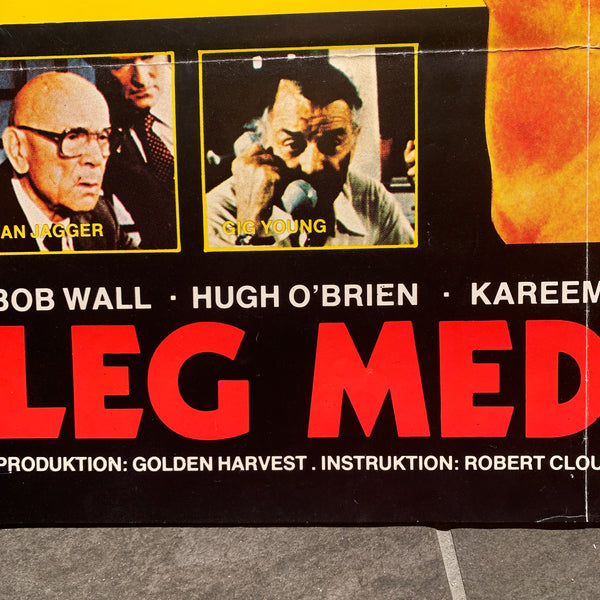 Original dansk Leg med døden Bruce Lee film plakat fra 1978