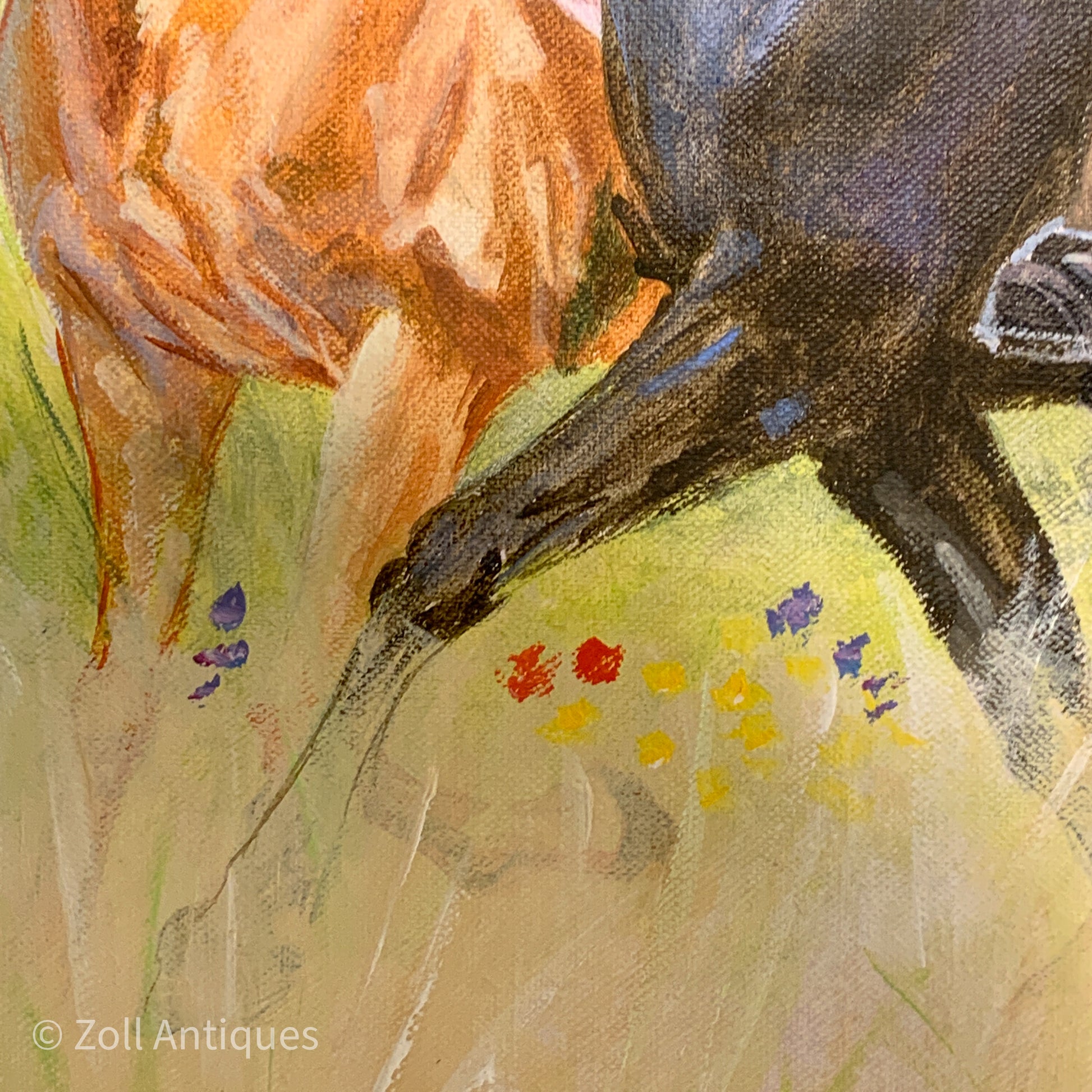 Mogens Amdi Thorsen. Gouache på lærred