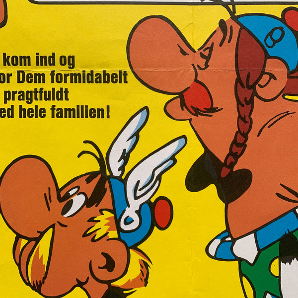 Original dansk Asterix og Kleopatra film plakat fra 1968