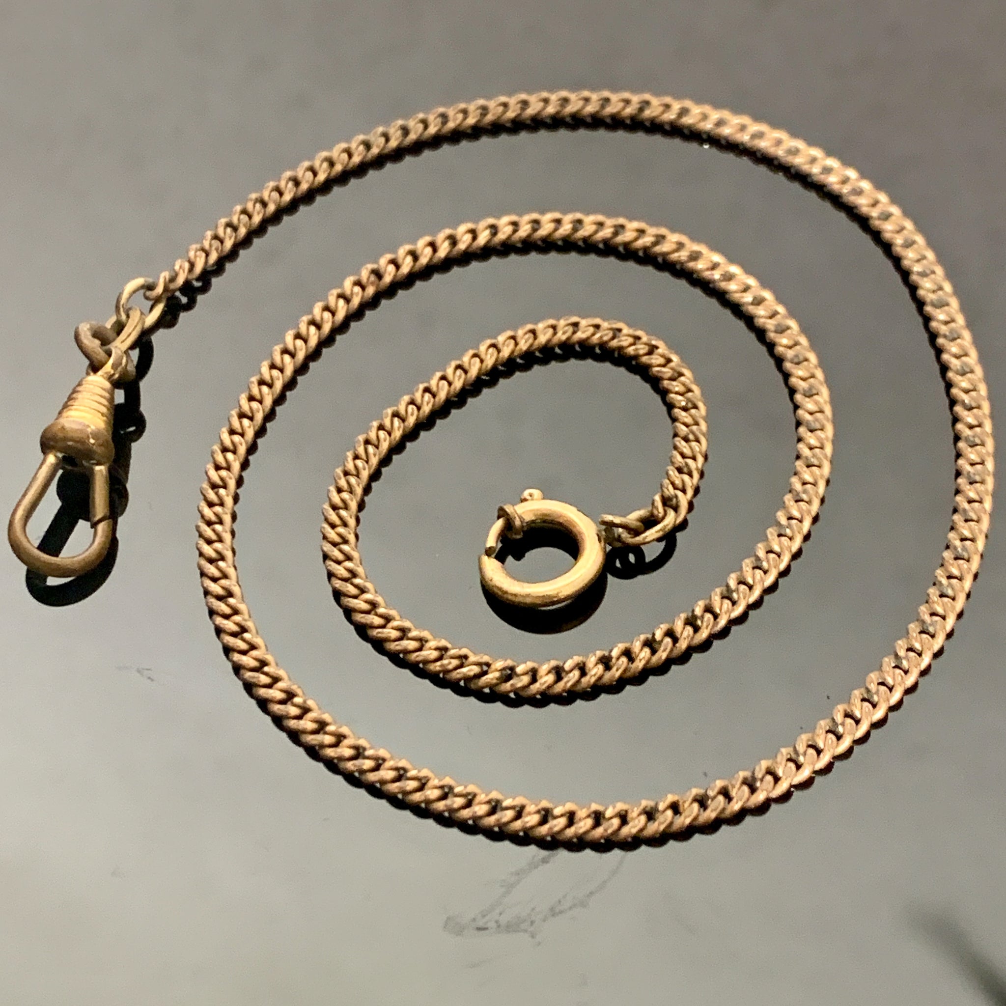 Antik lommeurs kæde fra slut 1800/start 1900 tallet.