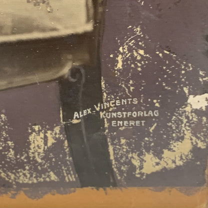 Antik fotografi af stumfilms skuespiller Chr. Schrøder