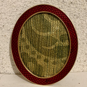 Antik oval emalje ramme, fra 1800 tallet.