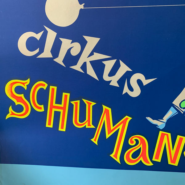 Original Cirkus Schumann plakat, fra 1950/60érne.