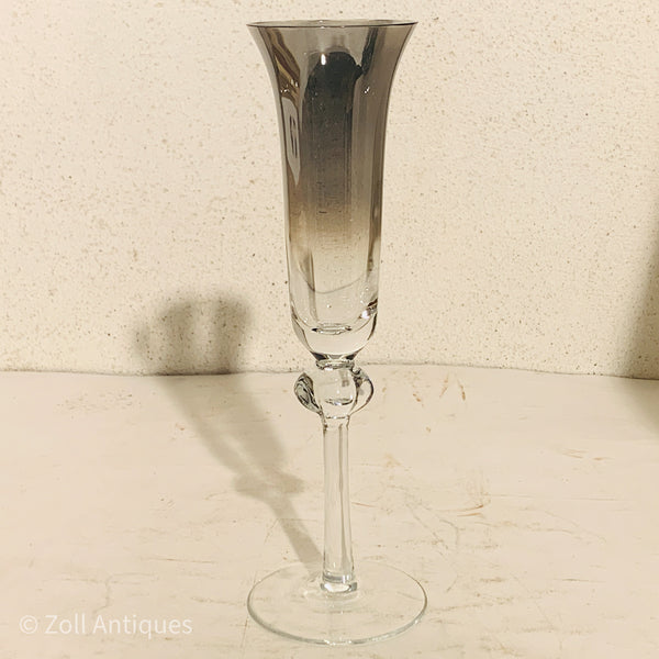 Vintage krystalglas champagnefløjte.