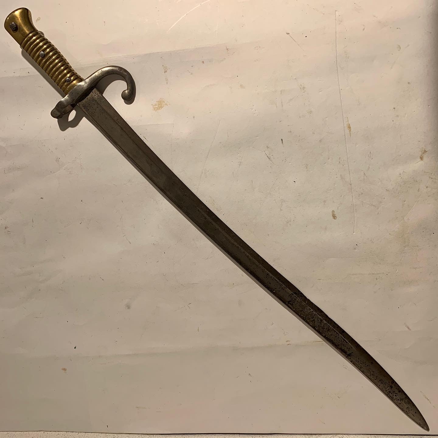 Fransk M1866 Chassepot sværd bajonet