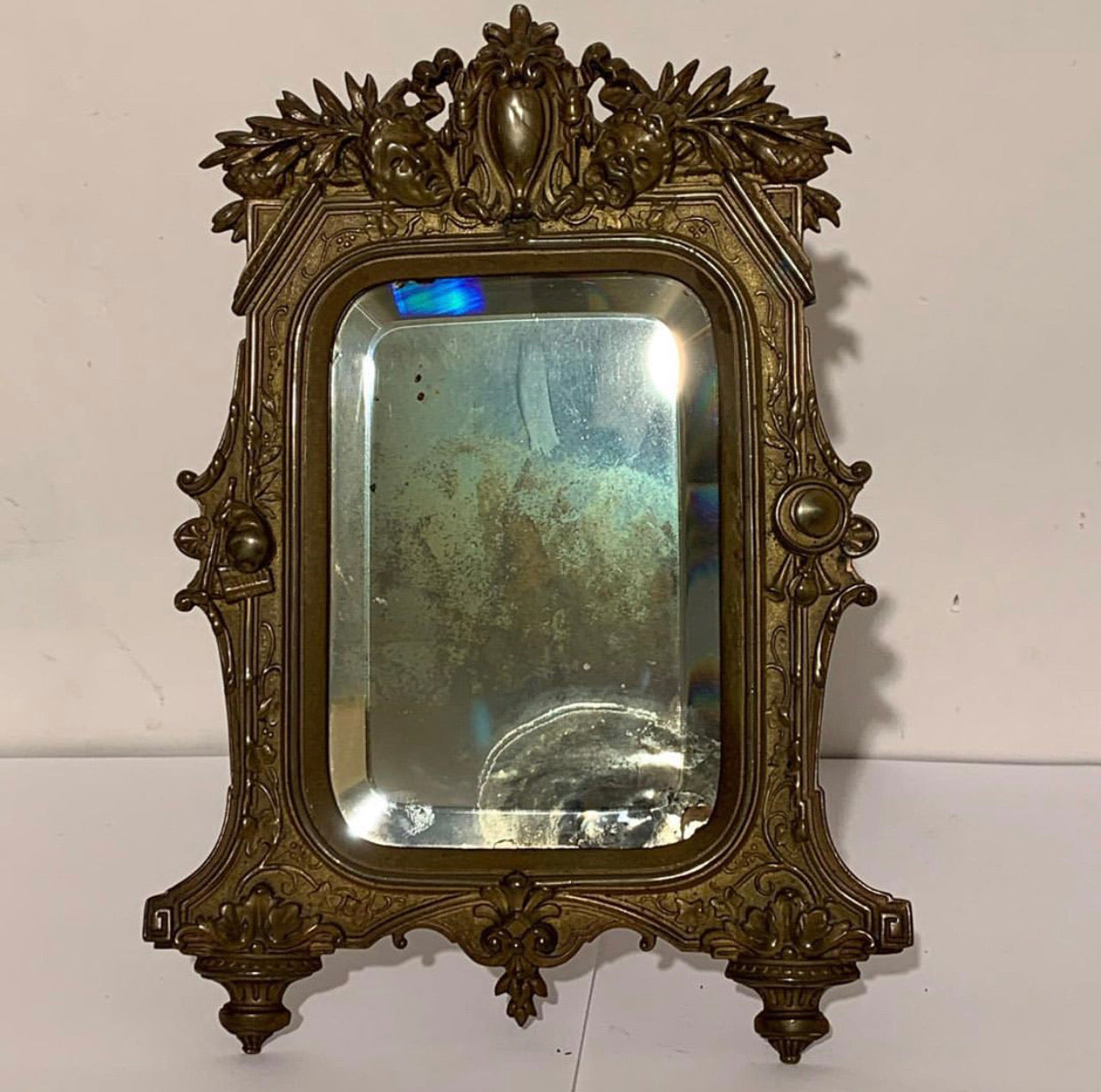 Antik Fransk Napoleon 3 Bordspejl