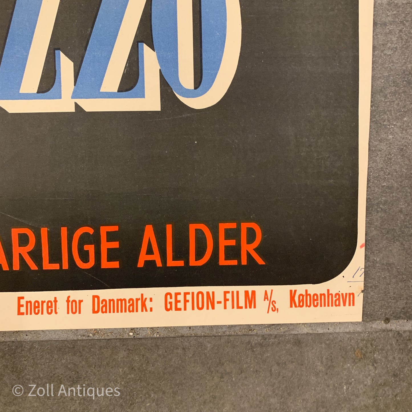 Original Danish “A Love Intermezzo” movie poster, from 1944.