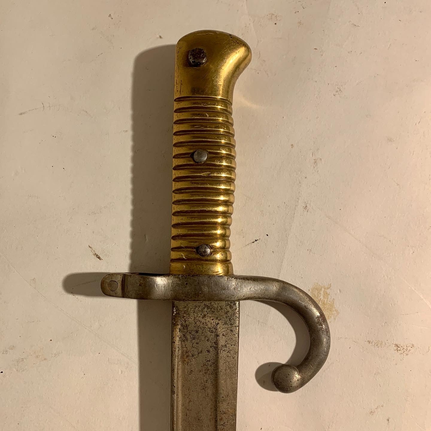 Fransk M1866 Chassepot sværd bajonet