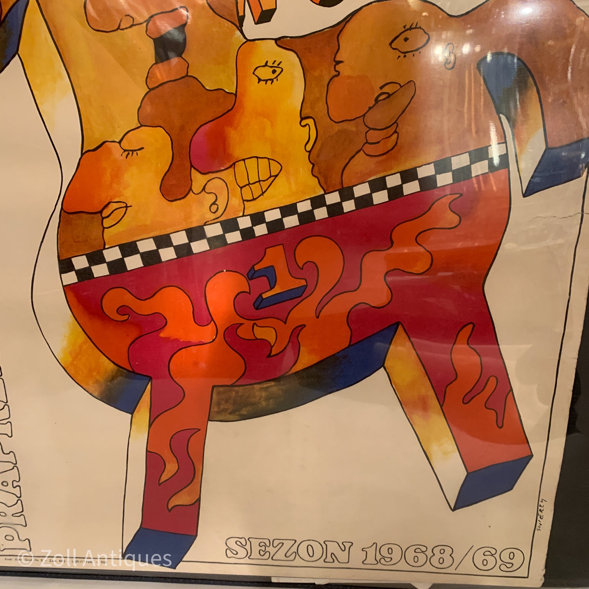 Original Waldemar Swierzy plakat fra 1968