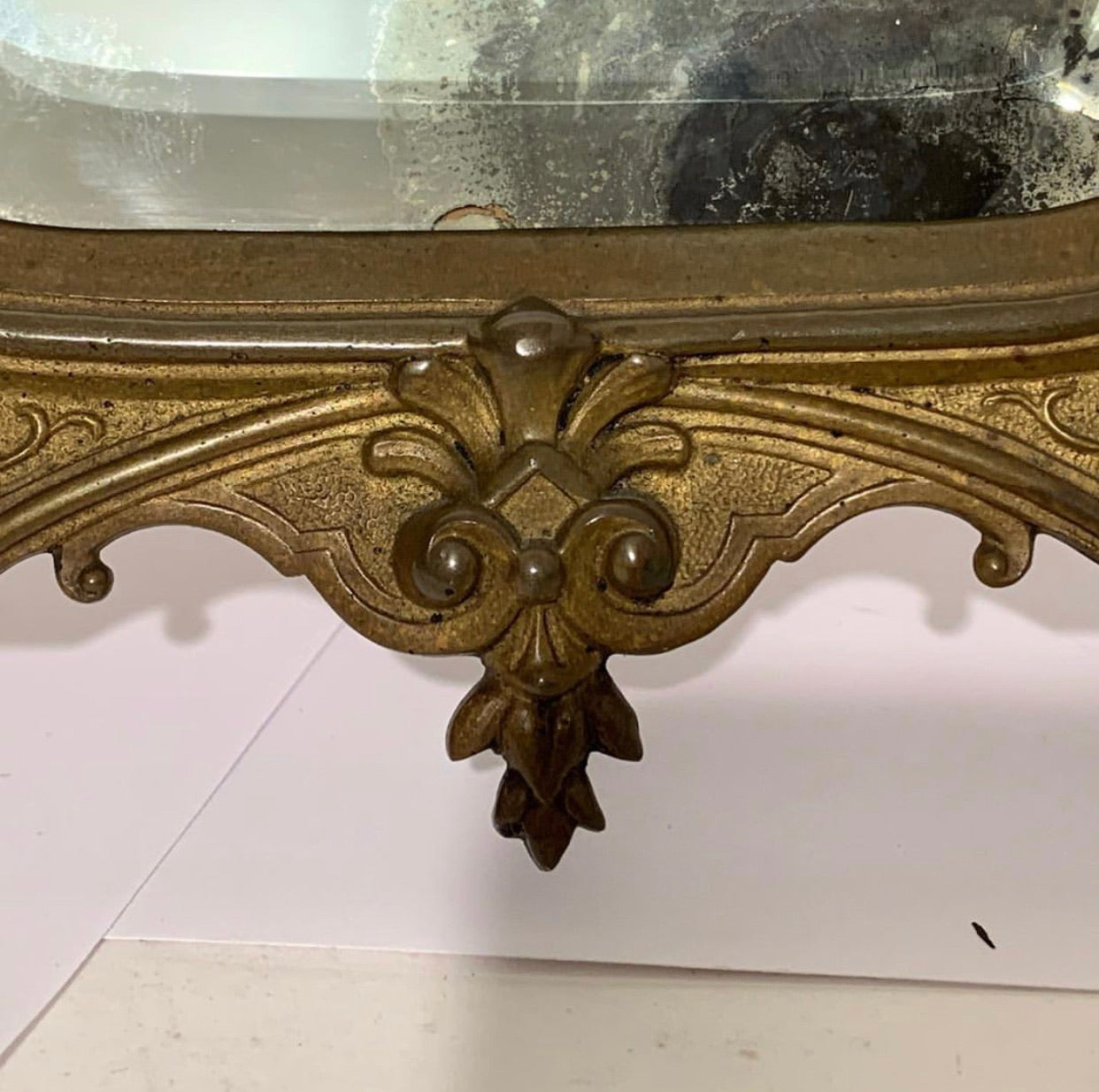 Antik Fransk Napoleon 3 Bordspejl