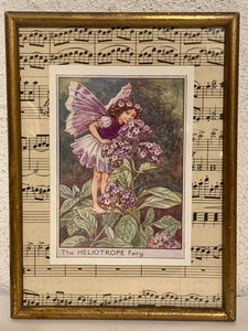 The Heliotrope Fairy, ældre bog udklip fra start/midt 1900 tallet.