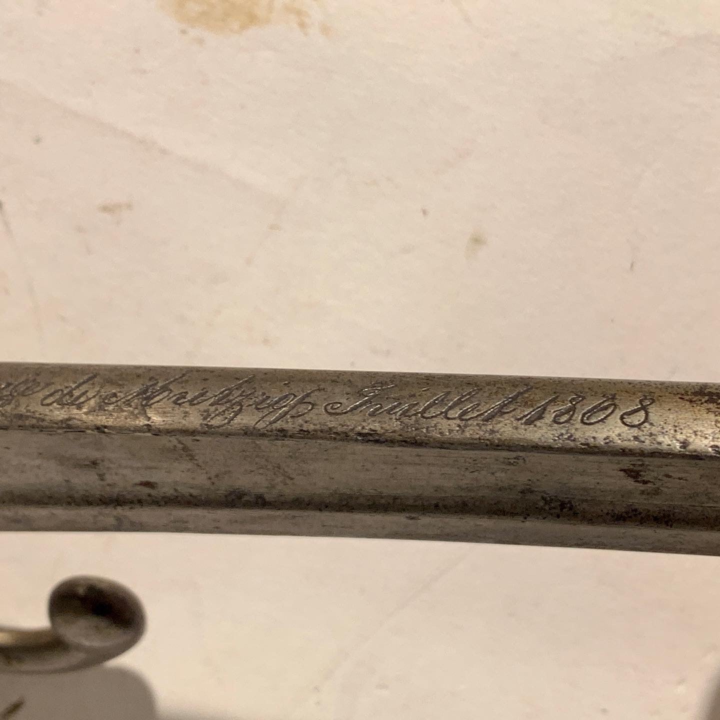 Fransk M1866 Chassepot sværd bajonet