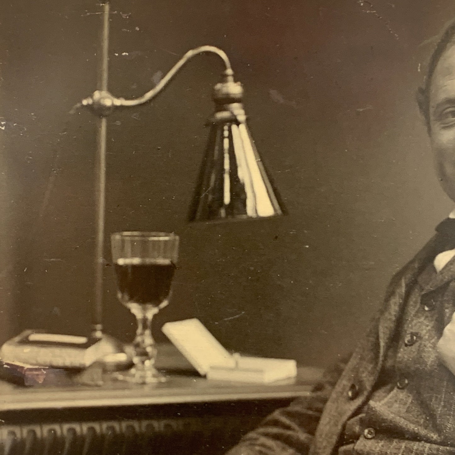 Antik fotografi af stumfilms skuespiller Chr. Schrøder