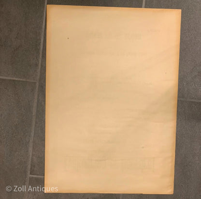 Vintage Politi evakuerings plakat