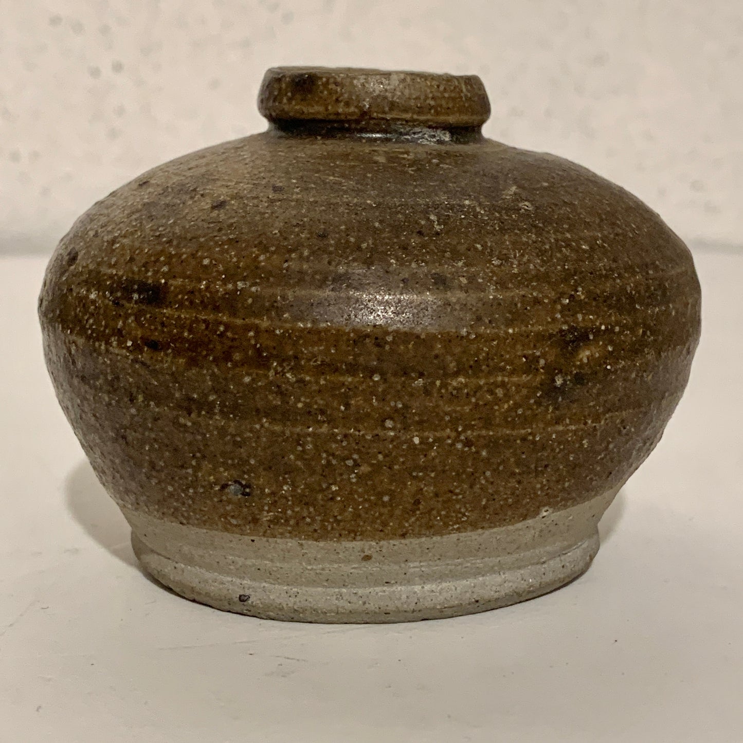 Thai Swankalok stoneware jar, from the 13th-16th centuries.