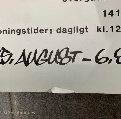 Original 1987 Graffiti galleri Ovengaden plakat