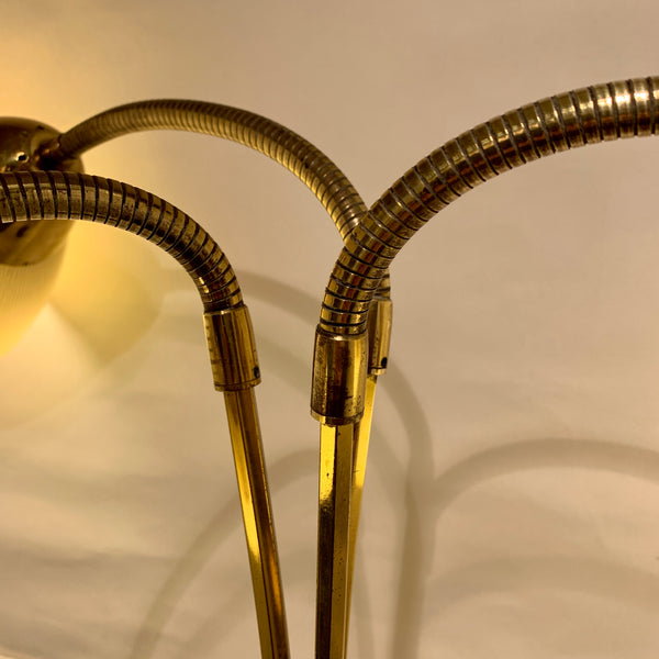 Vintage tre-armet standerlampe, fra 1950érne.