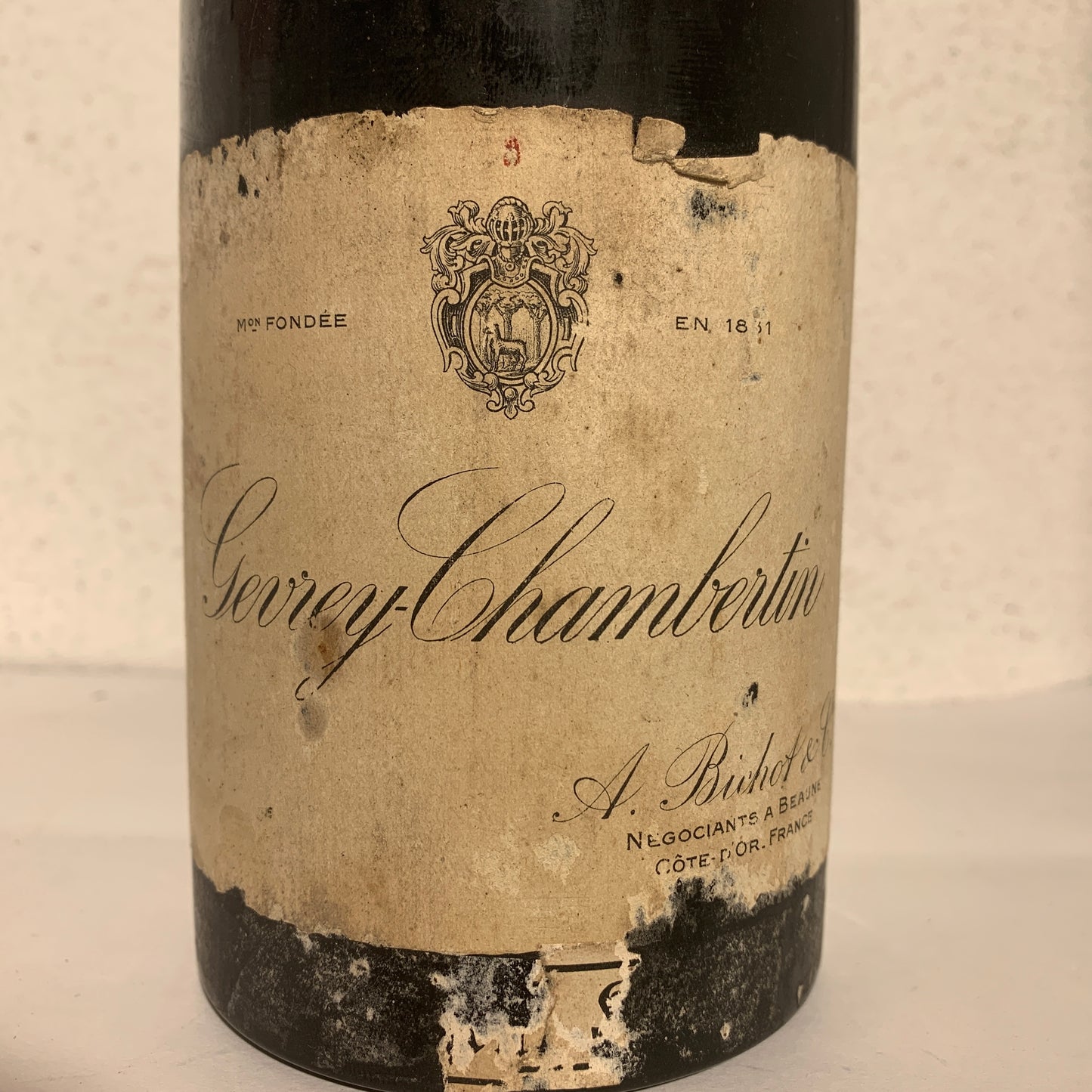 Gevrey-Chambertin 1933 vintage Burgundy red wine