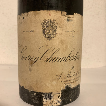 Gevrey-Chambertin 1933 vintage Burgundy red wine