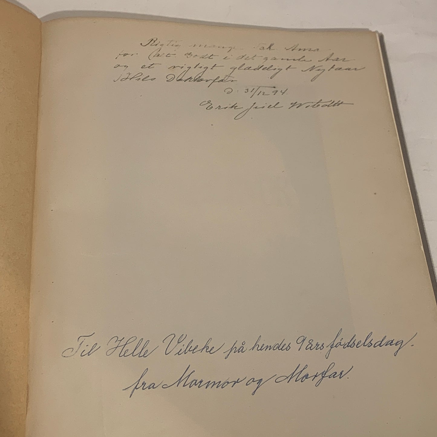 Our Father, Danish book by Chr. Richardt, from 1894. Second edition.