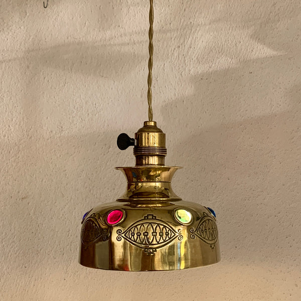 Antik Art Nouveau loftlampe, fra start 1900 tallet.