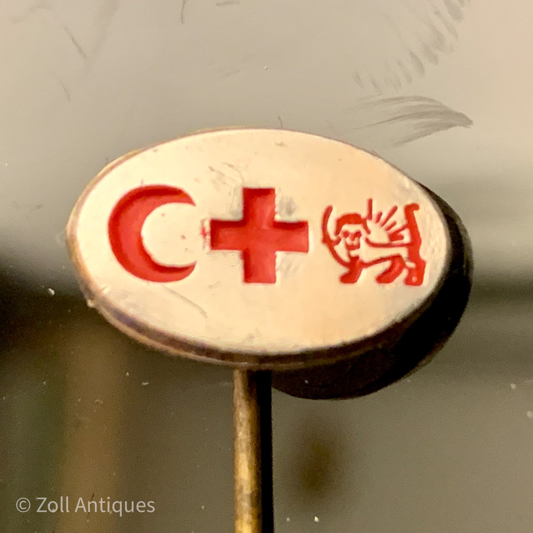 Vintage Røde Kors m.m. mærke