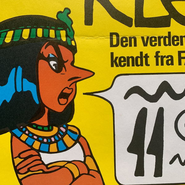 Original dansk Asterix og Kleopatra film plakat fra 1968