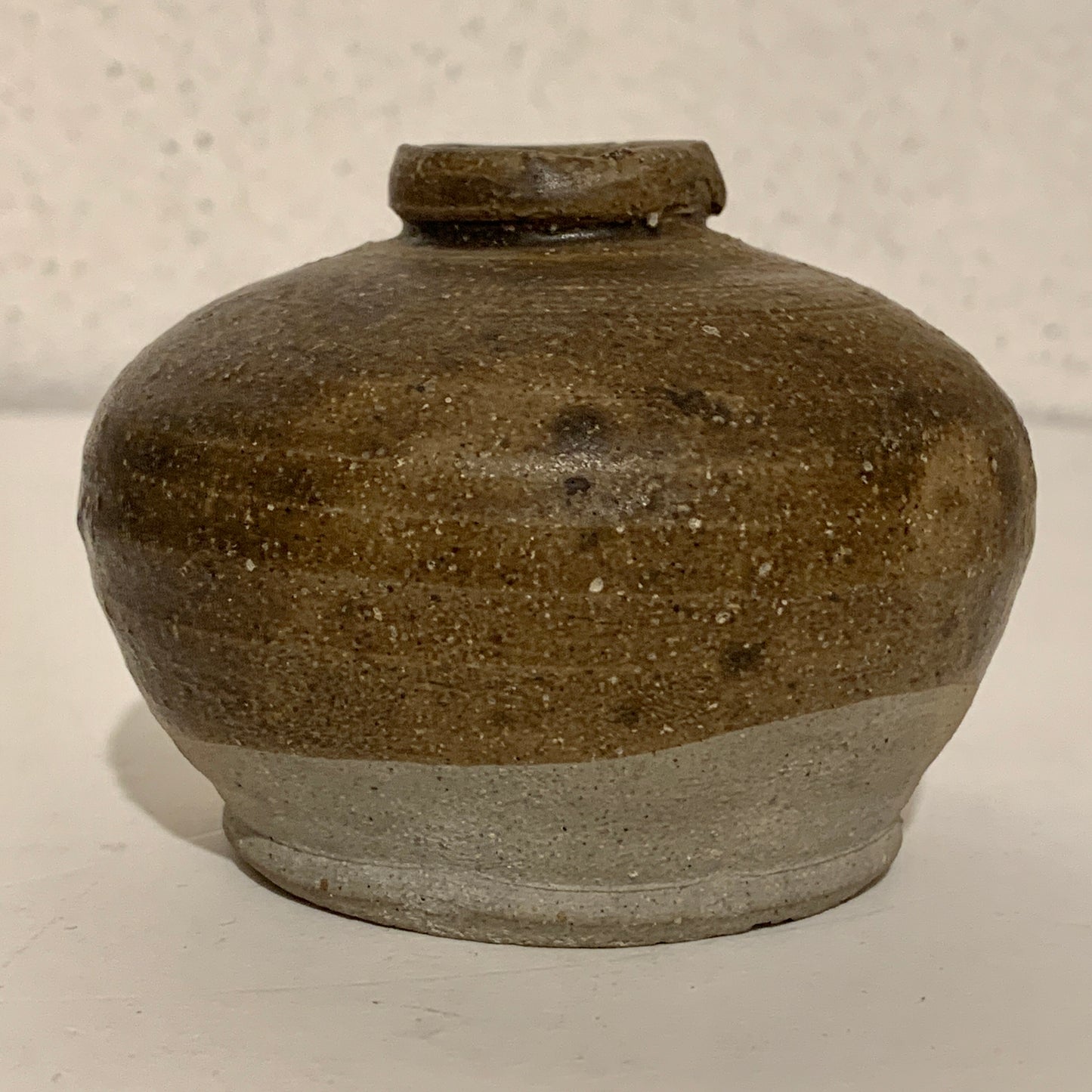 Thai Swankalok stoneware jar, from the 13th-16th centuries.