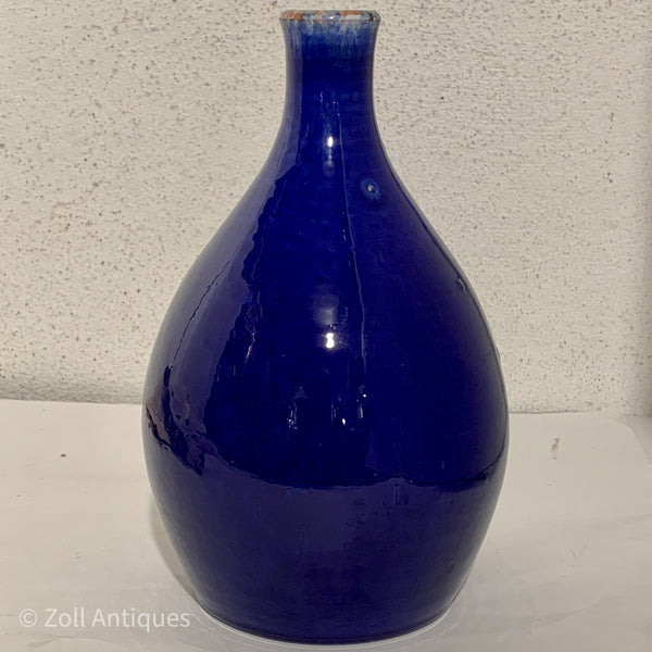 Fransk Menton blå fajance vase