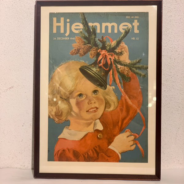 Original “Hjemmet” forside, fra 24.December 1940. Julepige.