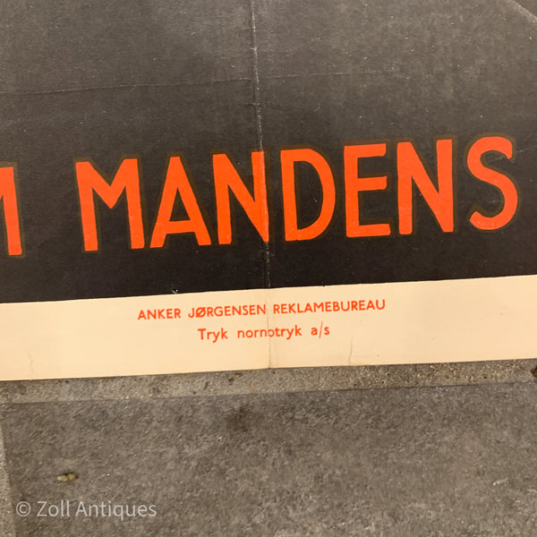 Original dansk “Et kærligheds intermezzo” film plakat, fra 1944.